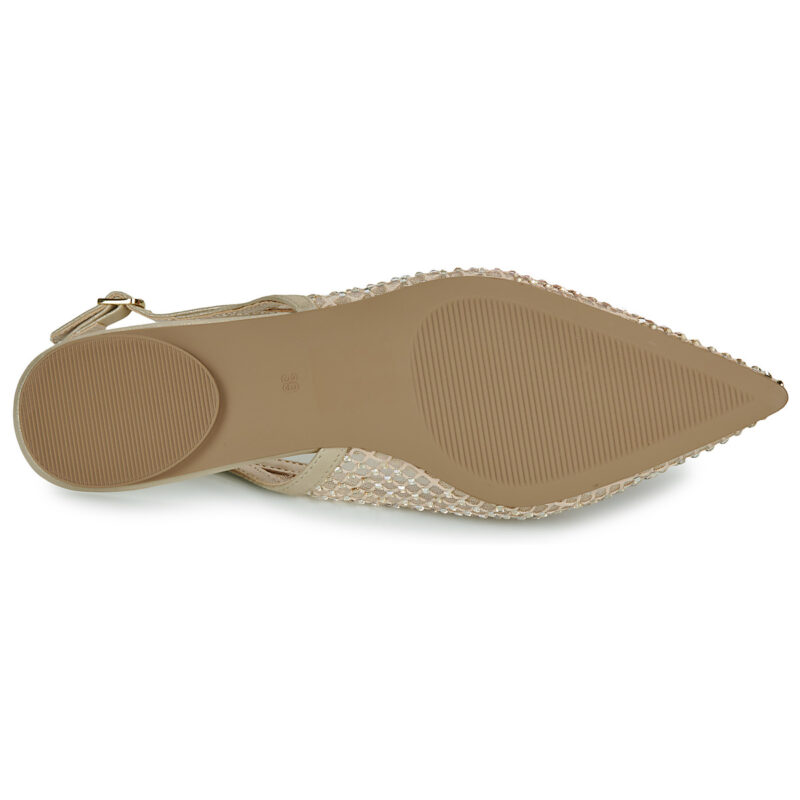 Exé Shoes MIAMI-222-STRASS-GOLD Beige Ballerine Donna - 7
