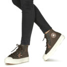 Converse CHUCK TAYLOR ALL STAR LIFT Marrone Sneakers alte Donna - 8
