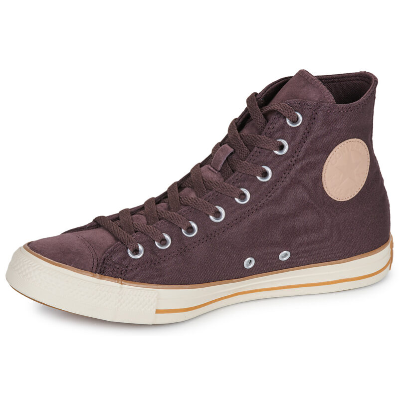 Converse  CHUCK TAYLOR ALL STAR CANVAS   LEATHER  Marrone Sneakers alte Uomo - 4