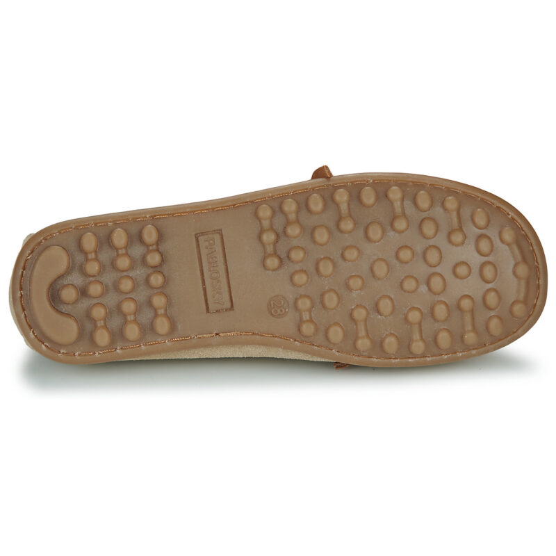 Mocassins Pablosky DRIVER beiges pour enfants - Taille 7