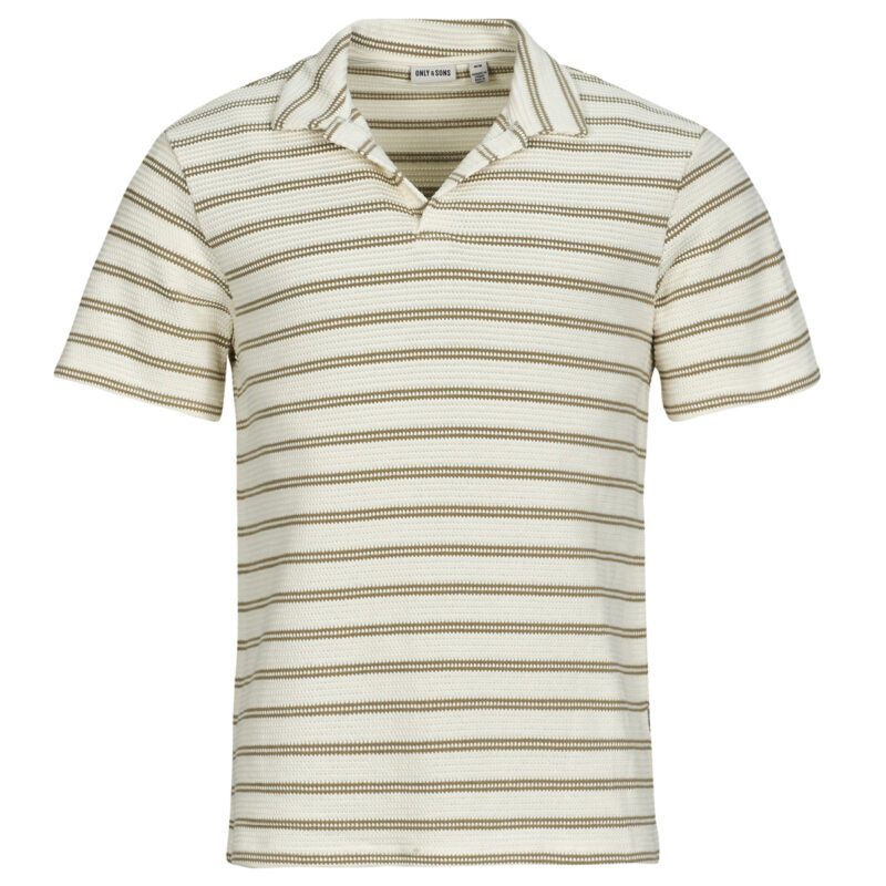 Polo Only & Sons ONSIAN Beige Polo Homme - 1
