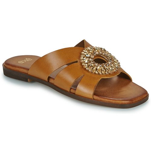 Ciabatta da donna Exé Shoes 565-NAXOS-LEATHER-TAN di colore marrone, realizzata in pelle di alta qualità. Design elegante e sofisticato, ideale per ogni occasione. Comfort e stile per un look perfetto. Scopri la migliore ciabatta per la tua collezione estiva.