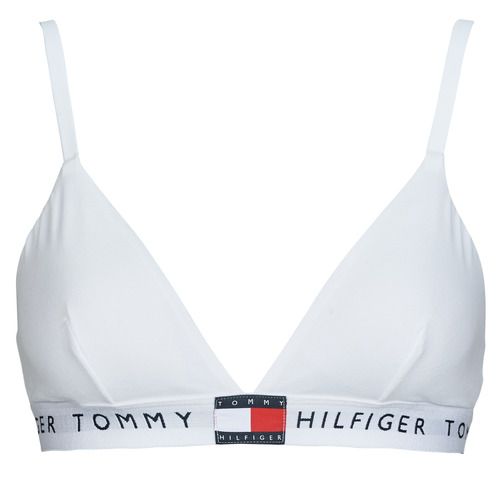 Balconcino Donna Tommy Hilfiger RP TRIANGLE (EXT. SIZE) in Bianco, elegante e alla moda, ideale per ogni occasione. Scopri il comfort e lo stile unico di questo modello, perfetto per l'estate. Disponibile ora su Outlet Scarpe Online.