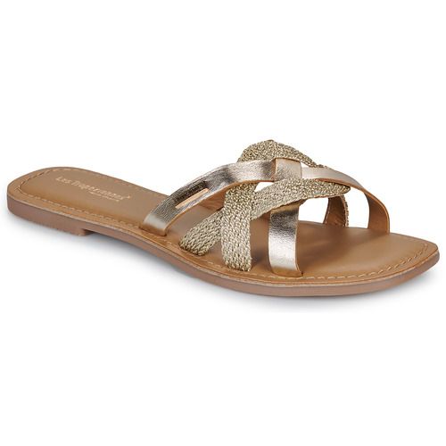 "Les Tropéziennes par M Belarbi CHOPIN Oro Ciabatta Donna eleganti e comfortevoli, perfette per le tue giornate estive. Scarpe alla moda in oro, ideali per qualsiasi occasione. Aggiungi stile al tuo guardaroba con queste ciabatte chic."