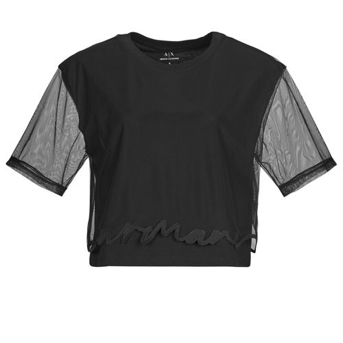 Camicetta Donna Armani Exchange XW000541 Nero, elegante e versatile, perfetta per ogni occasione. Realizzata con materiali di alta qualità, offre un fit comodo e alla moda. Ideale per outfit casual o formali, questa camicetta è un must-have nel guardaroba femminile. Acquista ora per esprimere il tuo stile con classe.
