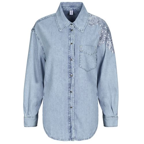 Camicia Liu Jo UA5128 Blu Donna, elegante e moderna, perfetta per ogni occasione. Realizzata con materiali di alta qualità, questa camicia blu offre comfort e stile. Ideale per look casual o formali, può essere abbinata facilmente con jeans o pantaloni eleganti. Aggiungi un tocco di classe al tuo guardaroba con la camicia Liu Jo UA5128.