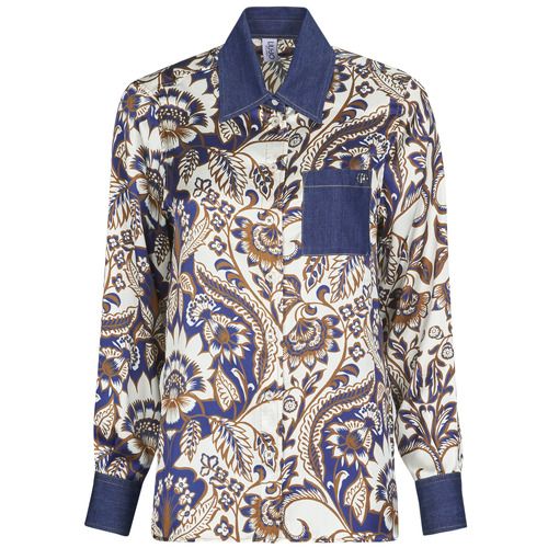 Camicia Liu Jo UA5272 Donna elegante con design sofisticato in tessuto leggero, ideale per look casual o formali. Perfetta per ogni occasione, disponibile in diverse taglie. Aggiungi stile al tuo guardaroba con questa camicia versatile.