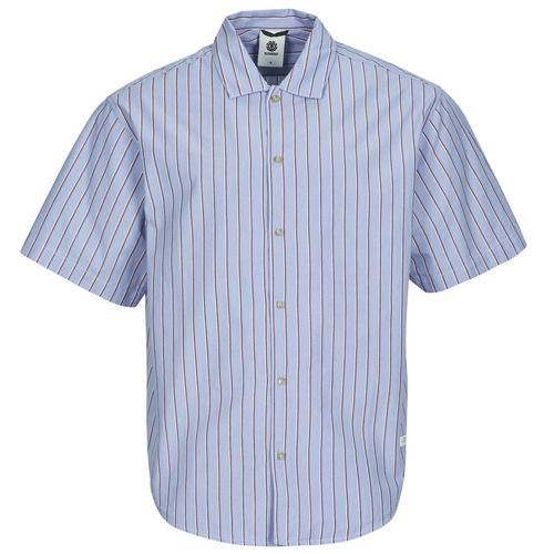 Camicia a maniche corte Uomo Element IDLE SS Blu, elegante e versatile, ideale per casual e occasioni estive. Design moderno, tessuto leggero e traspirante per massimo comfort. Perfetta per completare il tuo look estivo con stile. Shopping online per moda maschile di qualità.