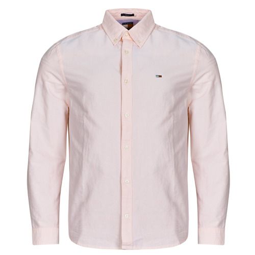 Camicia a maniche lunghe uomo Tommy Jeans TJM REG OXFORD SHIRT EXT rosa, perfetta per un look casual e trendy. Realizzata in cotone di alta qualità, questa camicia è ideale per ogni occasione, dall'abbigliamento quotidiano a eventi più formali. Aggiungi un tocco di stile al tuo guardaroba con questo must-have di Tommy Jeans.