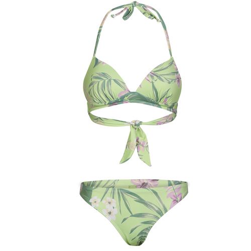 Costume a due pezzi donna Roxy INTO THE SUN MOLD TRI MOD SET, design trendy e colorato, perfetto per le vacanze estive. Ideale per il mare e la piscina, offre comfort e stile. Acquista ora il tuo costume estivo per un look alla moda!