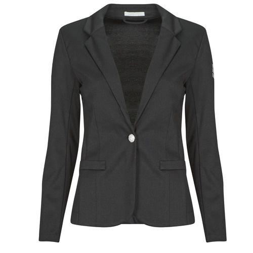 Giacca Donna Les Petites Bombes ANNE Nero, elegante giacca in tessuto di alta qualità, ideale per occasioni formali e casual. Design moderno e versatile, perfetta per ogni stagione. Aggiungi un tocco di stile al tuo guardaroba con la giacca ANNE, un must-have per la moda femminile.