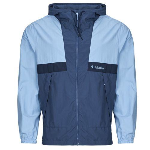 Giubbotto Columbia SPIRE VALLEY HOODED WINDBREAKER Blu, ideale per uomini attivi. Questo giubbotto antivento offre comfort e protezione contro le intemperie, perfetto per escursioni e attività all'aperto. Design elegante e funzionale, realizzato con materiali di alta qualità. Acquista ora il tuo giubbotto Columbia e affronta ogni avventura con stile! 