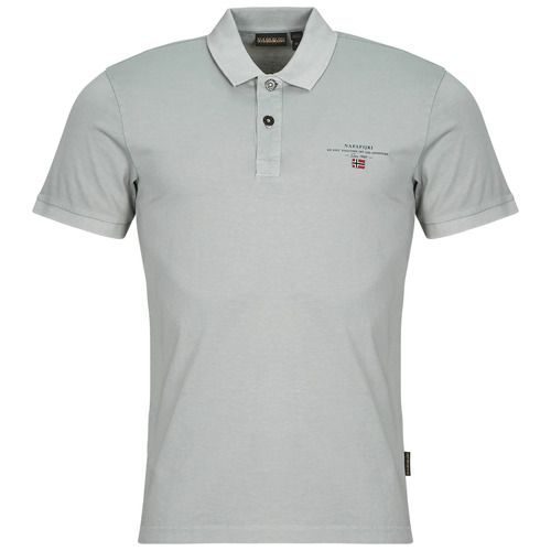 Polo Uomo Napapijri ELBAS JERSEY Grigio, elegante e versatile, realizzata in cotone morbido. Perfetta per un look casual e alla moda, ideale per ogni occasione. Disponibile in diverse taglie.