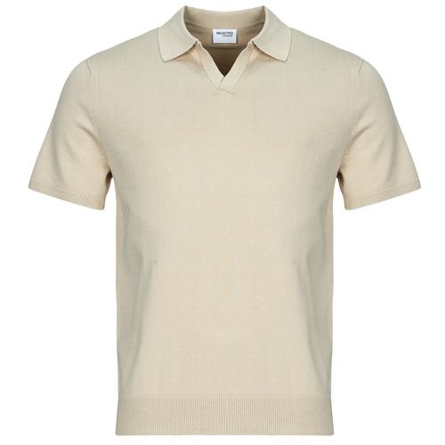 Polo Uomo Selected SLHTELLER Beige - Elegante polo in cotone di alta qualità, ideale per un look casual e sofisticato. Vestibilità comoda, perfetta per ogni occasione. Acquista la polo Selected SLHTELLER in beige per un tocco di stile nel tuo guardaroba.