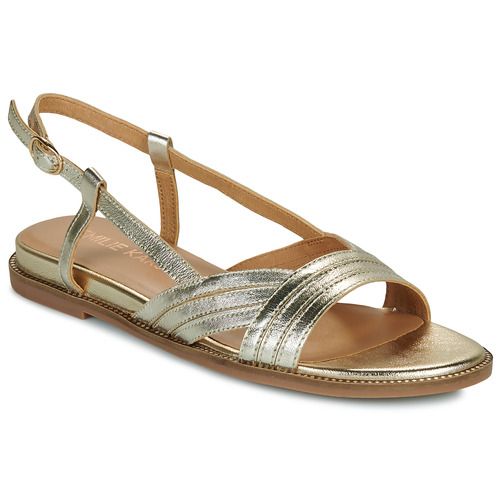 Sandali Karston ANISSA Oro Donna eleganti con design moderno, ideale per occasioni speciali e quotidiane. Realizzati con materiali di alta qualità, questi sandali offrono comfort e stile. Perfetti per completare qualsiasi outfit estivo, con tacco elegante e dettagli raffinati.