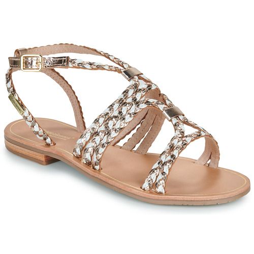 Sandali HOMBLINE Oro delle Les Tropéziennes par M Belarbi per donna, con design elegante e dettagli in oro, ideali per completare ogni outfit estivo. Acquista la tua paia di sandali in pelle di alta qualità per un comfort e uno stile senza pari. Perfetti per occasioni casual e serate estive.