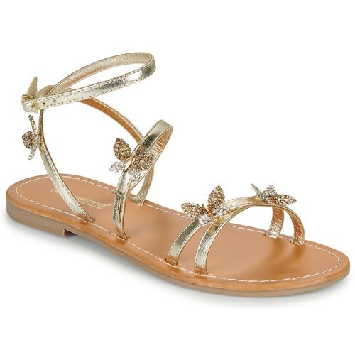 Sandali Les Tropéziennes par M Belarbi OREL Oro per donna, eleganti e alla moda, realizzati con materiali di alta qualità. Perfetti per l'estate, ideali da abbinare a vestiti e outfit casual. Comfort e stile in un unico paio di sandali. Disponibili online.