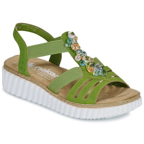 Sandali Rieker Verde Donna, eleganti e confortevoli, ideali per le giornate estive. Perfetti per ogni occasione, questi sandali sono realizzati con materiali di alta qualità. Design trendy e supporto ottimale per il piede. Compra ora i sandali Rieker Verde per un look alla moda e comfort tutto il giorno.
