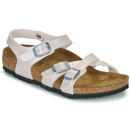Sandali bambini ragazza BIRKENSTOCK  Kumba Kids Saffiano Iridescent LightRose  Rosa BIRKENSTOCK 4067707015245