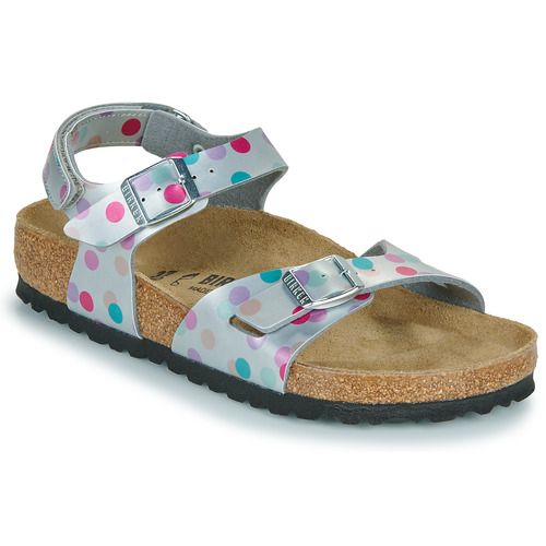 Sandali bambini ragazza BIRKENSTOCK  Rio AS Kids BF Elec. Metallic SilverDots  Argento BIRKENSTOCK 4067707068463