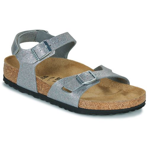 Sandali bambini ragazza BIRKENSTOCK  Rio AS Kids BF Sparkling Silver  Argento BIRKENSTOCK 4067707027804