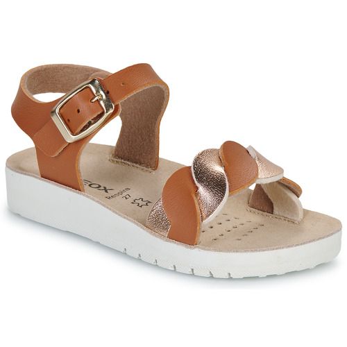Sandali bambini ragazza Geox  J SANDAL COSTAREI GI  Marrone Geox 8058192299797