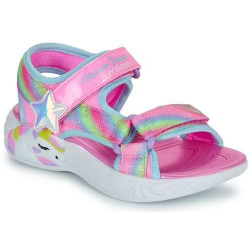 Sandali bambini ragazza Skechers  SANDALE LUMINEUSE UNICORN DREAMS  Rosa Skechers 198376811617