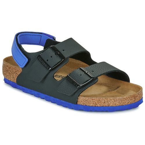 Sandali bambini ragazzo BIRKENSTOCK  Milano AS Kids BF Desert Soil Black/UBlu  Nero BIRKENSTOCK 4067707016051