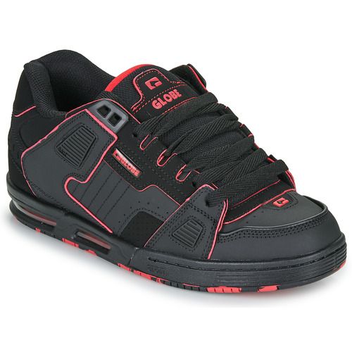 Scarpe da skate Uomo Globe Sabre Nero, modello elegante e resistente, perfetto per gli appassionati di skateboarding e streetwear. Con suola robusta e design moderno, queste sneakers garantiscono comfort e stile. Acquista ora le Globe Sabre Nero per un look unico e performante.