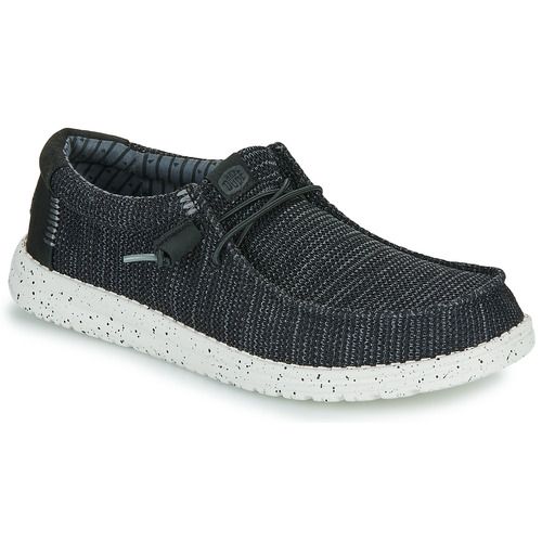  Scarpe HEYDUDE Wally Stretch Sox Nero Slip on Uomo, leggere e comode, ideali per il tempo libero e le attività quotidiane, con design moderno e suola flessibile per un comfort ottimale.