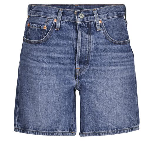 Shorts Levis 501® MID THIGH SHORT per donna in denim, colore blu chiaro, ideale per un look casual e alla moda. Perfetti per l'estate, questi shorts offrono comfort e stile, adattandosi a ogni occasione. Scopri la qualità unica dei prodotti Levis e aggiorna il tuo guardaroba con questi shorts trendy.