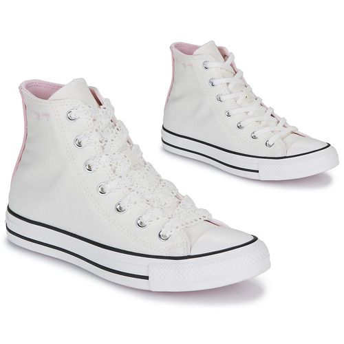 "Converse CHUCK TAYLOR ALL STAR Bianco Sneakers alte Donna - stile iconico, comfort superiore e versatilità per ogni outfit. Perfette per un look casual e trendy."