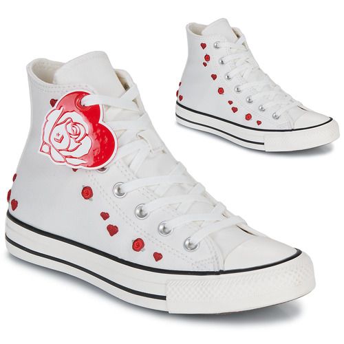 Sneakers alte Converse CHUCK TAYLOR ALL STAR Bianco per donna, modelli iconici, eleganti e versatili, perfetti per ogni occasione. Comfort eccezionale e stile senza tempo, ideali per completare il tuo look casual. Acquista ora le migliori sneakers per un outfit trendy.