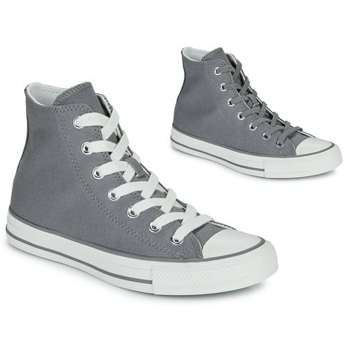 Sneakers alte Converse CHUCK TAYLOR ALL STAR Grigio per donna, design classico e versatile, perfette per un look casual e alla moda. Realizzate con materiali di alta qualità, queste scarpe offrono comfort e stile in ogni occasione. Acquista ora le tue Converse grigie per un outfit sempre trendy.