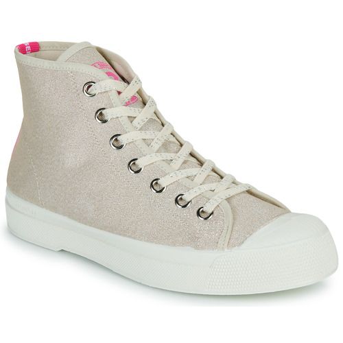 Sneakers alte Bensimon STELLA Beige per donna, eleganti e confortevoli, perfette per ogni occasione. Queste scarpe versatili in tonalità neutra sono ideali per completare il tuo outfit casual-chic. Acquista ora le Bensimon STELLA Beige e aggiungi un tocco di stile al tuo guardaroba!