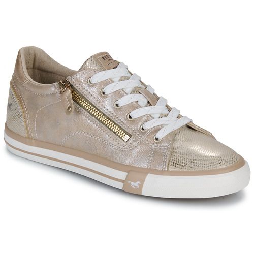 Scarpe Mustang 1146318 Oro Sneakers basse Donna - Eleganti e trendy, queste sneakers in oro offrono comfort e stile per ogni occasione, ideali per completare il tuo outfit casual. Perfette per la primavera e l'estate, aggiungi un tocco di lusso al tuo guardaroba. Disponibili ora!