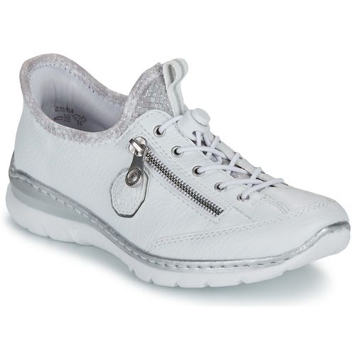 Sneakers basse Rieker Bianco per donna, eleganti e comode. Design moderno con dettagli raffinati, perfette per ogni occasione. Ideali per la primavera e l'estate, garantiscono comfort e stile. Disponibili ora per un look impeccabile e alla moda.