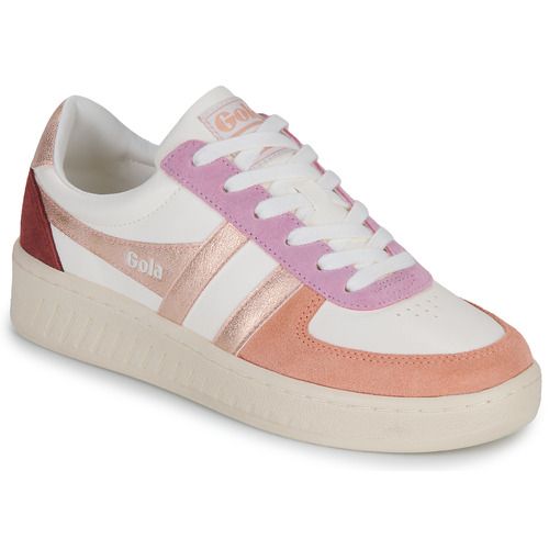 Sneakers basse Gola Grandslam Quadrant Beige per donna, caratterizzate da un design elegante e versatile, perfette per ogni occasione. Realizzate in materiali di alta qualità, queste sneakers offrono comfort e stile, ideali per completare i tuoi outfit quotidiani. Acquista ora le Gola Grandslam Quadrant Beige e aggiungi un tocco chic al tuo guardaroba.