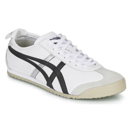 Sneakers basse Onitsuka Tiger MEXICO 66 Donna in pelle bianca con dettagli colorati, design retro affascinante, suola in gomma per comfort e aderenza. Ideali per un look casual e urbano, queste sneakers sono perfette per ogni occasione. Acquista ora le iconiche MEXICO 66 e aggiungi stile al tuo guardaroba!