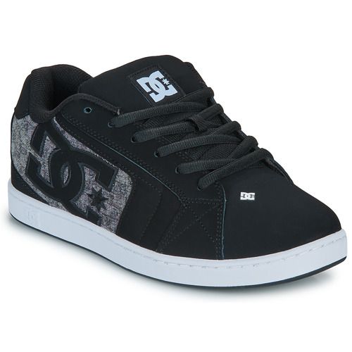 Sneakers uomo DC Shoes NET Nero, design moderno e versatile, perfette per il comfort quotidiano e per attività sportive. Scarpe eleganti e alla moda, ideali per un look casual. Disponibili in diverse taglie, ottime per ogni occasione. Fashion sneakers da uomo per un stile urbano.