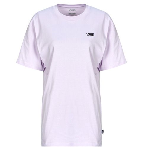 T-shirt Vans LEFT CHEST LOGO TEE EM per donna, maniche corte, con logo distintivo sul petto, ideale per uno stile casual e alla moda. Disponibile in diverse taglie, perfetta per ogni occasione. Acquista ora e aggiungi un tocco di tendenza al tuo guardaroba!