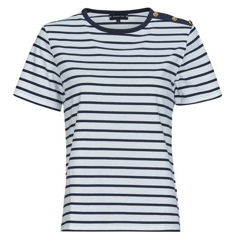 T-shirt multicolore Armor Lux maniche corte per donna, realizzata in morbido cotone di alta qualità. Design trendy e versatile, perfetta per ogni occasione. Ideale per chi cerca comfort e stile. Disponibile in varie taglie, un must-have per il guardaroba estivo.