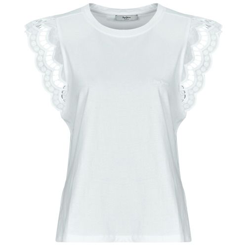 T-shirt Pepe Jeans VIC maniche corte per donna, design moderno e alla moda, ideale per look casual e quotidiani. Realizzata con materiali di alta qualità per comfort e durata, perfetta per ogni stagione. Acquista ora la T-shirt Vic di Pepe Jeans per un guardaroba stylish e versatile.