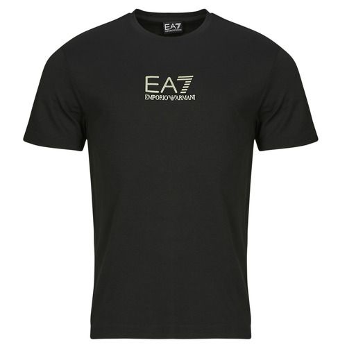 T-shirt uomo Emporio Armani EA7 TRAIN GOLD LABEL TEE PUNTO ROMA BIG LOGO 7M000301 Nero, t-shirt maniche corte uomo dal design elegante e moderno, perfetta per un look casual e sportivo. Realizzata in materiale di alta qualità, offre comfort e stile per ogni occasione. Ideale per gli amanti della moda e del brand Emporio Armani EA7. Acquista ora la tua t-shirt per un guardaroba alla moda!