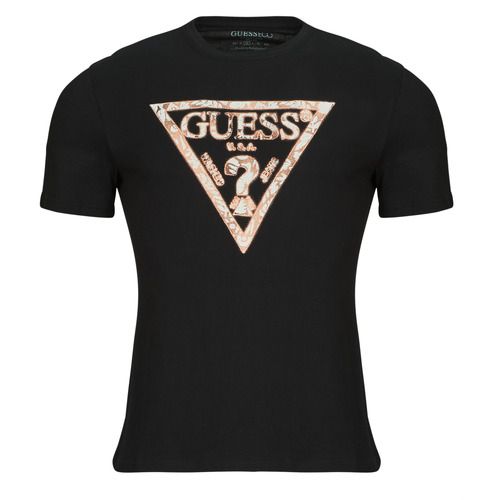 T-shirt uomo Guess CN TRIANGLE TEE Nero, maniche corte, ideale per un look casual e alla moda. Realizzata in cotone di alta qualità, questa maglietta offre comfort e stile. Perfetta per ogni occasione, si abbina facilmente a jeans e pantaloni. Scegli la t-shirt Guess CN TRIANGLE TEE Nero per un outfit trendy e versatile.