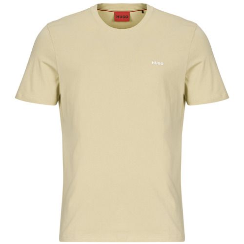 T-shirt HUGO Dero222 beige maniche corte per uomo, elegante e versatile, ideale per outfit casual e formali. Realizzata in tessuto morbido e confortevole, perfetta per la stagione estiva. Acquista ora la T-shirt HUGO Dero222 e completa il tuo guardaroba con stile.