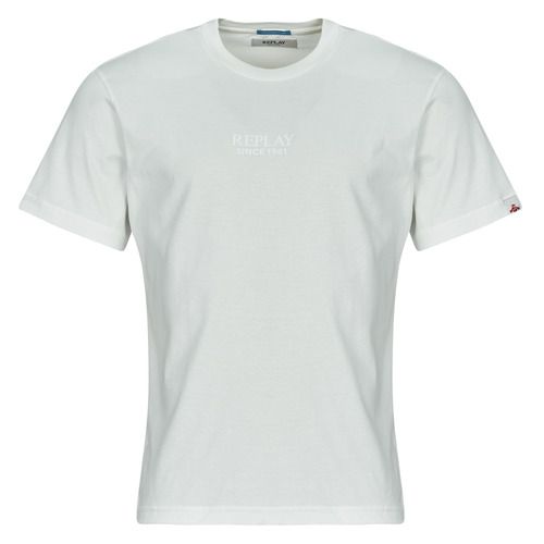 T-shirt uomo Replay T SHIRT Bianco maniche corte, stilosa e comoda, ideale per ogni occasione. Realizzata in materiale di alta qualità, questa T-shirt è perfetta per completare il tuo outfit casual. Disponibile in diverse taglie, è un must-have per il guardaroba maschile. Acquista ora la T-shirt Replay per un look fresco e moderno!