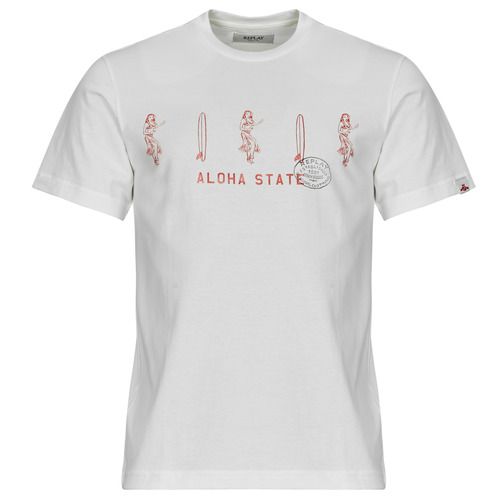 T-shirt uomo Replay Bianco, modello maniche corte. Elegante e versatile, ideale per un look casual e alla moda. Realizzata in cotone di alta qualità, questa T-shirt offre comfort e stile, perfetta per ogni occasione. Acquista ora la Replay T SHIRT Bianco per un guardaroba trendy!