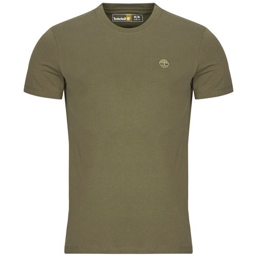 T-shirt uomo Timberland DUNSTAN RIVER SHORT SLEEVE TEE Verde, maniche corte, ideale per casual wear. Comoda e alla moda, perfetta per ogni occasione.
