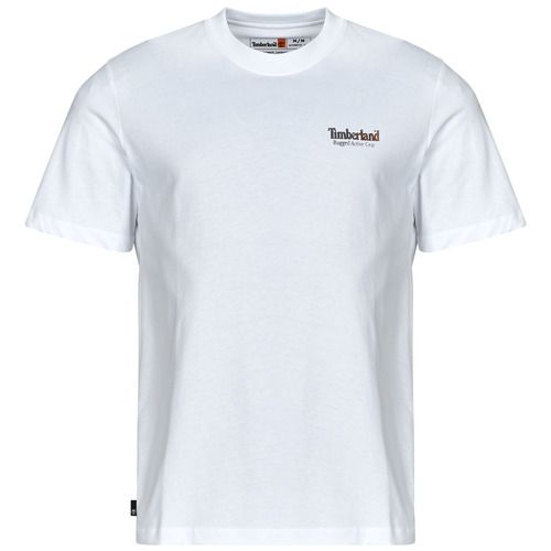 T-shirt maniche corte Uomo Timberland RUGGED ACTIVE GEAR BACK GRAPHIC TEE in Bianco, design moderno e casual, ideale per outfit estivi. Realizzata in cotone di alta qualità, offre comfort e stile. Perfetta per attività all'aperto o per un look quotidiano trendy. Disponibile in diverse taglie, un must-have per gli amanti della moda e del brand Timberland.